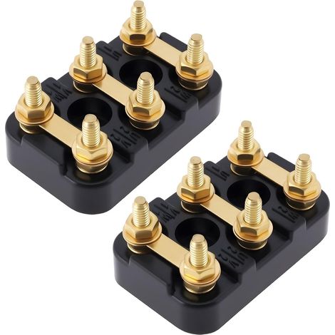 CCYKXA Set of 2 M4 50 x 32 mm electric motor terminal blocks suitable for most electric motors and generators (1/5)