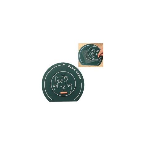 (Set da 4 pezzi) Copertura per scarico doccia due in uno, tappo per lavabo in silicone, tappo di scarico decorativo, adatto per bagno e cucina - Crezuo