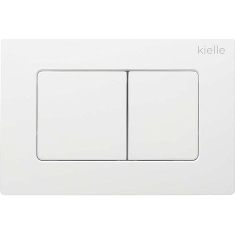 Kielle Gemini New III - Plaque de déclenchement, blanc brillant 70229020 (1/2)
