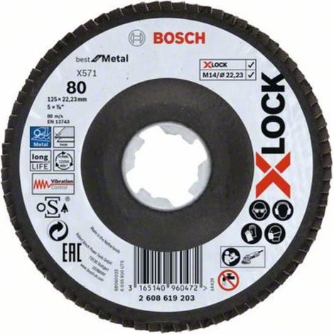 X-Lock Lam.X571 B.Metal:125Mm C.Plás.G80 - Bosch