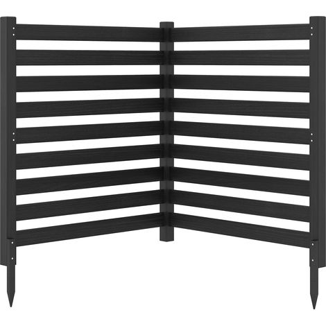 COSTWAY Recinzione Giardino Pannelli Grigliato Recinto Rete Staccionata Steccato Ringhiera Divisorio Separe Cancelletto Legno Esterno Copri Condizionatore Bid