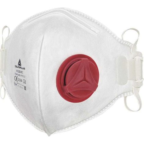 Delta Plus M1300VBC maschera respiratoria pieghevole FFP3 bianca