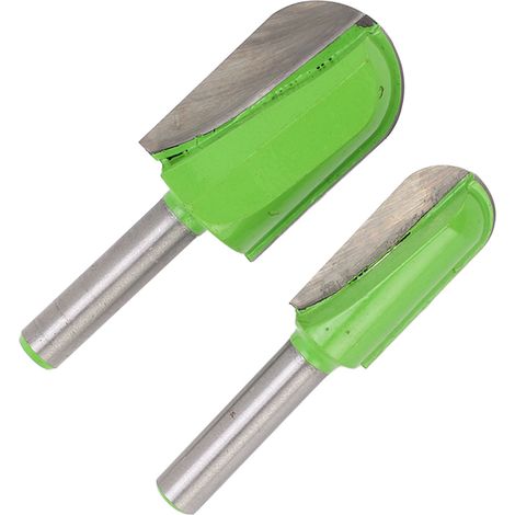 Lot de 2 fraises à rainurer de 20 cm (8 pouces) pour la sculpture de plats, bols et plateaux, gabarit de découpe pour défonceuse, vert vif, pour menuisiers (1/5)