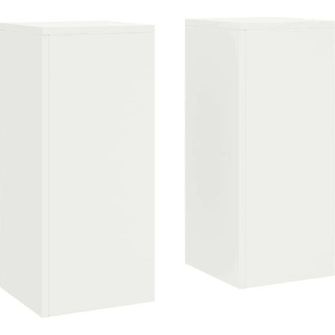 Maison Exclusive - Pflanzenständer 2 pcs Weiß 24 x 24 x 55 cm Sta