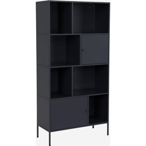 Credenza industriale in metallo con 8 scomparti