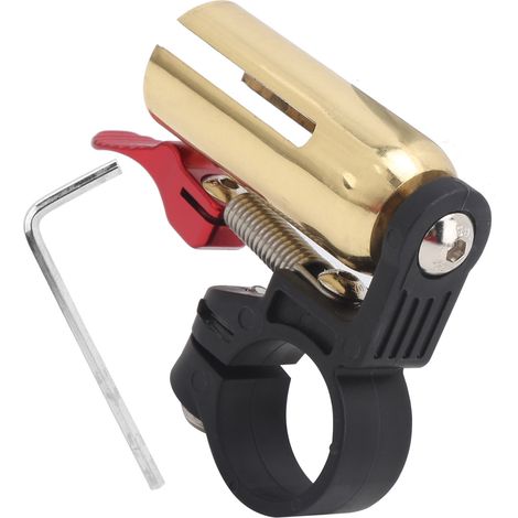 Sonnette vélo rétro cuivre son clair guidon VTT accessoire cyclisme Or (1/5)