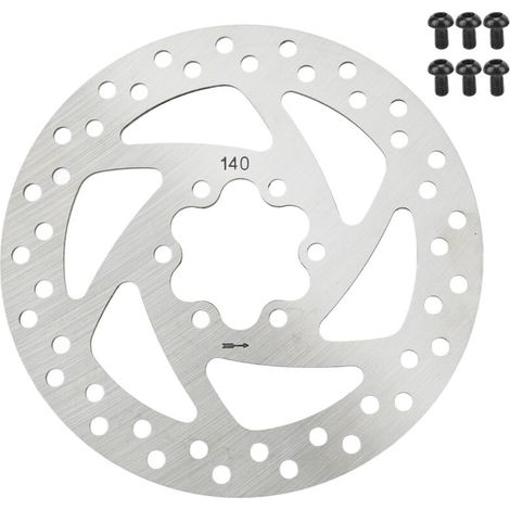 Disque de frein de Scooter électrique de 140mm disque de frein de 6 trous d'acier inoxydable avec 6 vis pour la Modification de Scooter électrique (1/5)