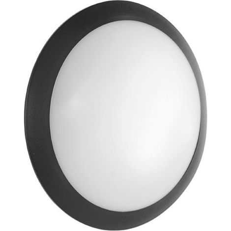 Lampada da parete per esterni grado IP65 luce E27- BASE Nero D30 cm (1/3)