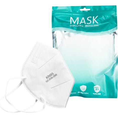 5 pièces Masque de Protection Bouche-Nez Jetable Doux et Hypoallergénique (1/5)