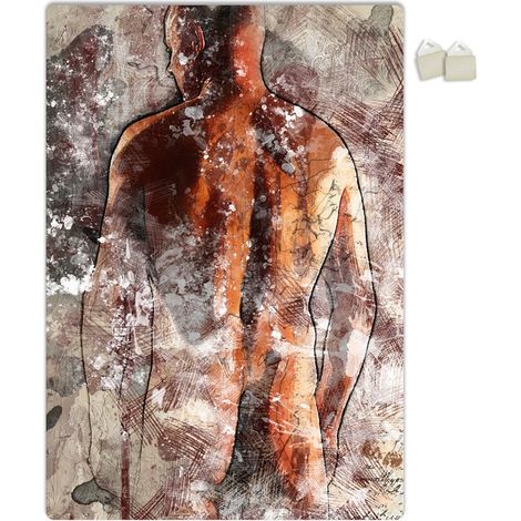 UOMO ABSTRACT - POSTER in PVC da 3mm - Misura: 70x100 cm
