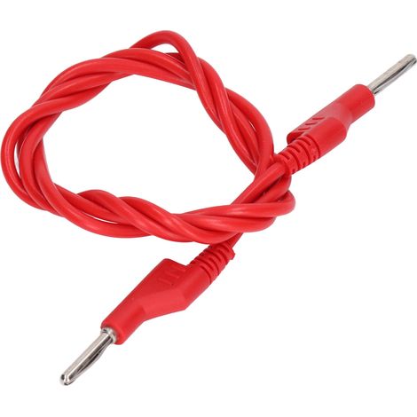 Câble de test haute tension empilable de type pistolet avec fiche banane mâle-mâle de 4 mm, référence J.70023, rouge. (1/5)