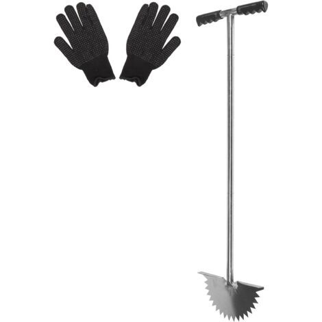 Coupe-Bordures Manuel en Acier Inoxydable Poignée Ergonomique, Outil de Jardinage et Simple D'utilisation pour Trottoirs et Plates-Bandes (1/5)
