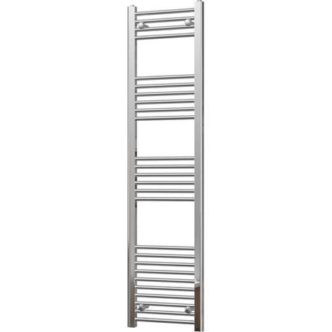 Zennor - Chrome Heated Towel Rail - H1600mm x W400mm - Straight (1/3)