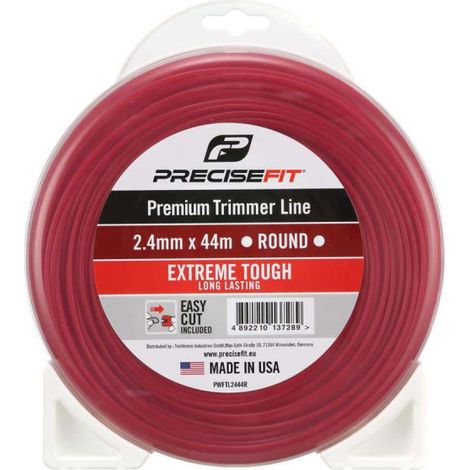 Fil de coupe bordure universel PRECISEFIT nylon 2,4mm - rond - 44m PWFTL2444R