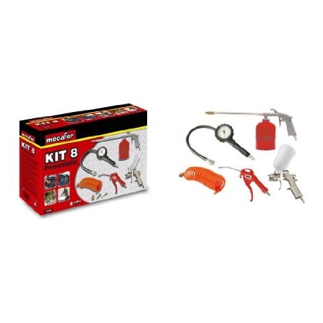MECAFER Kit daccessoires air comprime 8 pieces