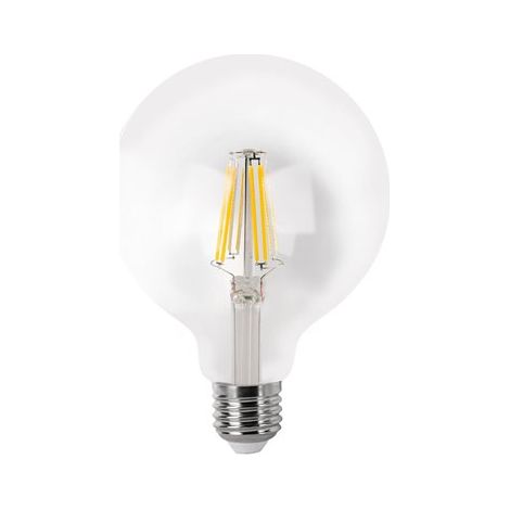 Bombilla LED tipo globo de filamento E27 G95 (12W 4000K 1521lm) IP20 Ø9,5x12,5cm transparente