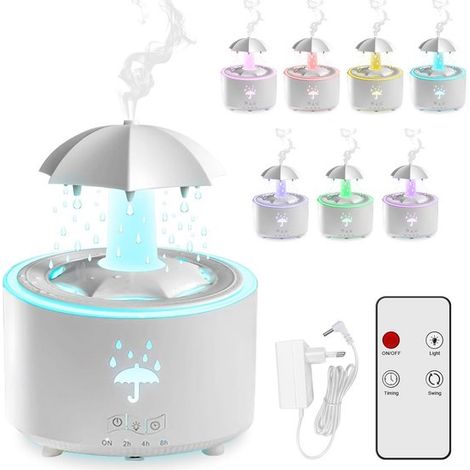 Umidificatore da 300 ml con telecomando e illuminazione a LED per camera da letto e soggiorno. (1/5)