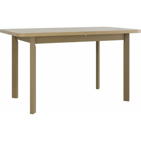 Mesa Victorville 133, Roble Sonoma, 76x80x140cm, Alargamiento, Aglomerado laminado, Madera