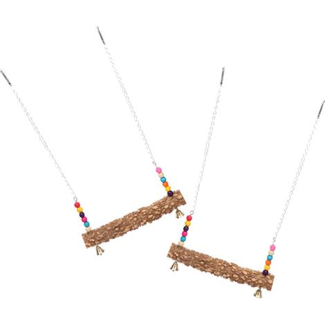 Pieces Chicken Seesaw Natural Seesaw for Birds Perch for Parrot Training Poultry Game (1/5)