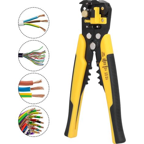 Automatische Abisolierzange (20 cm), Abisolierzange, Mehrzweckzange, Elektrikerzange, Crimpzange (1/5)