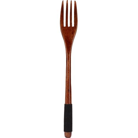 Fourchettes en bois japonaises pour la cuisine, idéales pour les barbecues, les pique-niques et le camping. (1/5)