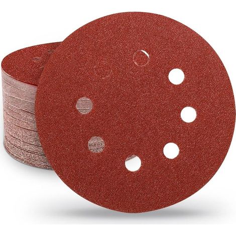 5 disques auto-agrippants, 20 feuilles abrasives grain 1500 pour ponceuse orbitale, système à scratch (1/5)
