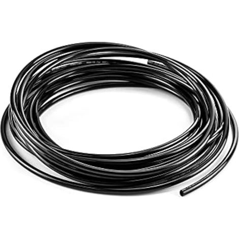 Polyuréthane PU Pneumatique Tuyau, Tuyau d'Air pour Compresseur, 6mm OD x 4mm ID, 10 Mètres, Noir (1/5)