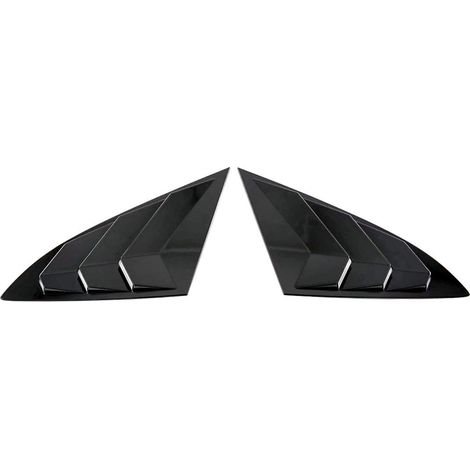 Pour BMW Série 3 (2023-2024) : Aileron arrière, cache triangulaire de vitre latérale, accessoires de garniture - ABS noir (1/4)