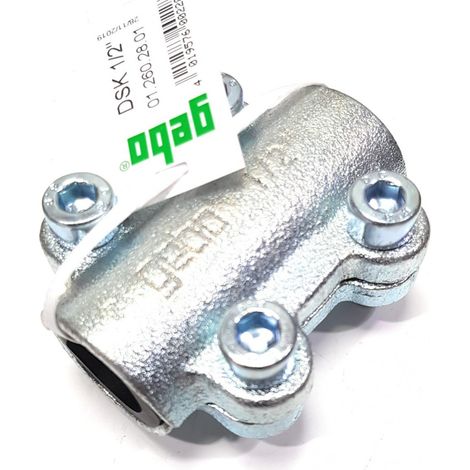 Abrazadera de reparación Gebo DSK de 1/2" para tubos de acero