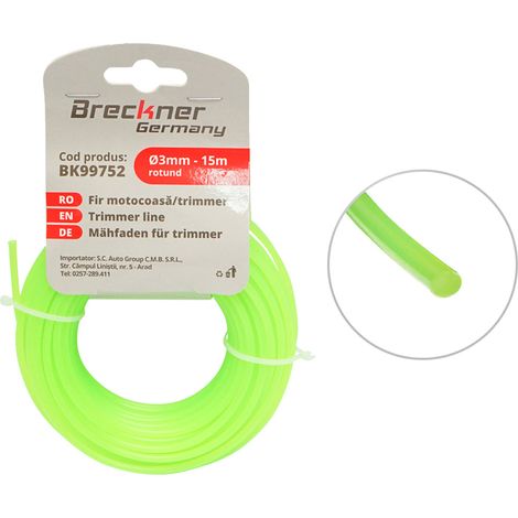 Filo tondo per decespugliatore, 3 mm x 15 m Breckner Germany (1/3)