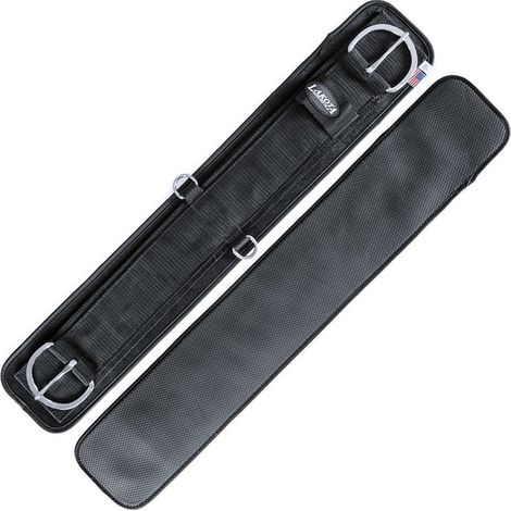 26'' = 66 cm, nero: Nylon Westerngurt mit Neoprenfutter und Edelstahlschnallen (1/3)