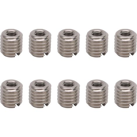 Inserts filetés, outils de réparation en acier inoxydable femelle M5x0.8 mâle M10x1.5 10 pièces (1/5)
