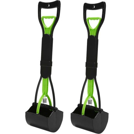 2x grand Scooper de merde pour chien-longue poignée pelle de merde de chien-ramassage de déchets d'animaux pelle à mâchoire sans (1/4)