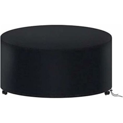 Round Garden Table Cover 180 x 90 cm, Waterproof Garden Furniture Cover, 210D Oxford Outdoor Round Table Cover (1/4)