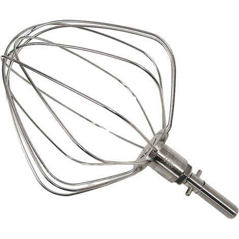 Fouet 6 branches en inox avec circlip pour robots CHEF