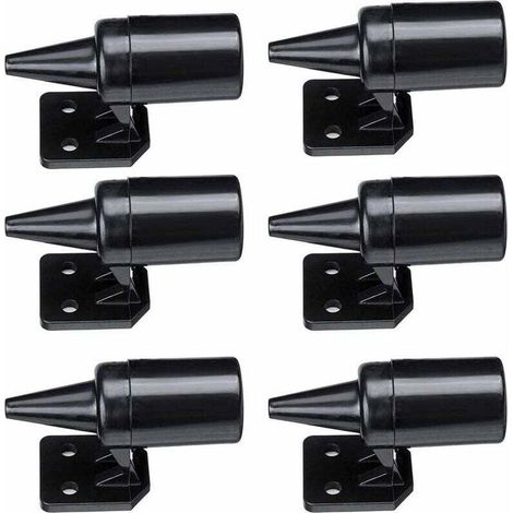 YMYNY ABS voiture animal répulsif voiture vent ultrasons animal cerf répulsif noir 6 pièces (1/4)