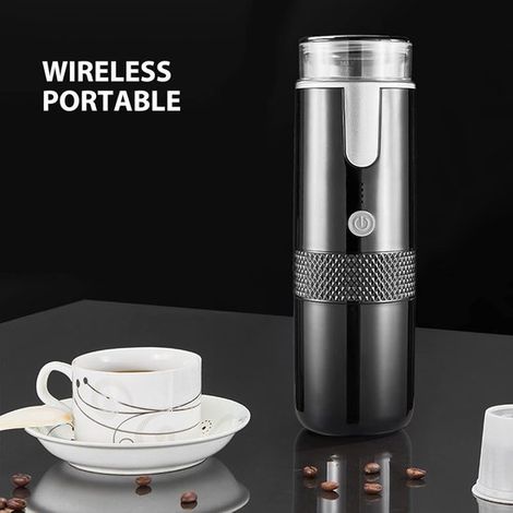 Dailygoods Tragbare Kaffeemaschine Manuelle Kaffeemaschine für Reisen Kompakt und leicht Elektrische Espressomaschine (1/5)