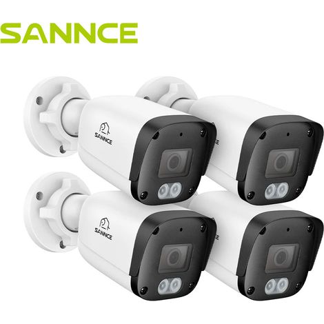 SANNCE 5MP POE Bullet Camera with Audio Outdoor Security Camera Vehicle Detection Night Vision IP67 (1/5)
