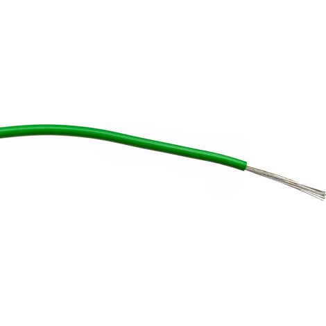 Fil électrique RS PRO BS4808 1 mm² 17 AWG, 1,5 kV c.a., PVC Vert, 100m ( Prix pour Bobine de 100 )