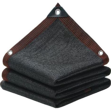 Taux d'ombrage Noir Filet d'ombrage, 2x5m Respirant Filet d'ombrage, Anti - UV Filet d'ombrage, Balcon extérieur, Cour, terrasse, Pergola Tissu d'ombrage (1/5)