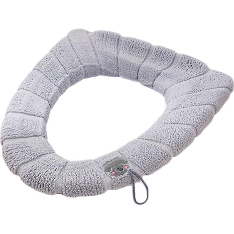 Coussin de toilette épais et portable, tricoté, chaud et lavable, universel (1/5)