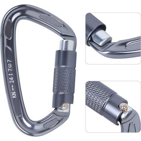 Automatischer Karabiner mit Verriegelung für Klettern, Outdoor-Yoga und Hängematten