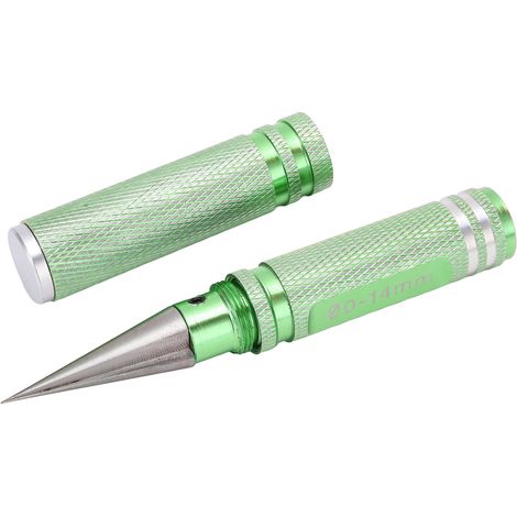 Alésoir Universel 0-14mm avec Manchon et Ciseaux Courbes pour Modélisme RC - Voiture, Camion, Drone - Vert (1/5)
