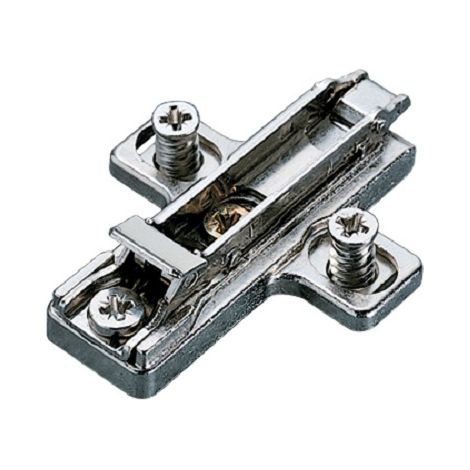 Embase cruciforme avec eurovis 37x32mm zamak argentée 0mm – SALICE - BARGR39/16
