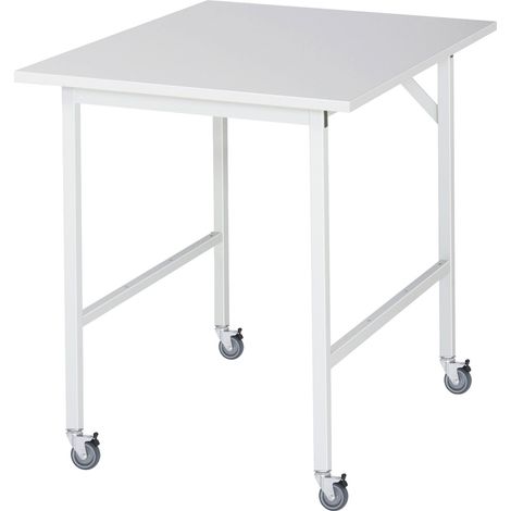 Rau Fahrbarer Arbeitstisch Jerry (4 LR), B750xT1000xH900mm, M-Platte-22mm (1/3)