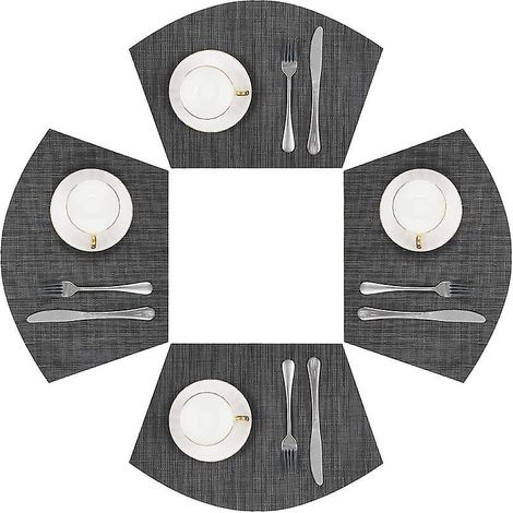 lot De 4 Sets De Table En Pvc Antidrapant Rsistant La Chaleur - Lavables (1/5)