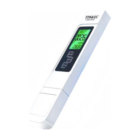 Kit de test d'eau potable - Testeur TDS 4 en 1, EC et température (°C, °F), stylo testeur d'eau numérique précis et fiable