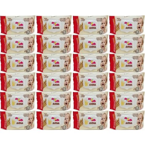 kIT risparmio 1920 Salviette Umidificate profumate all'avenaTessuto Alveare  Extradelicato 42gr per baby  casa o in viaggio per Neonato Igiene Personale con Chiusura A Clip Salvafreschezza