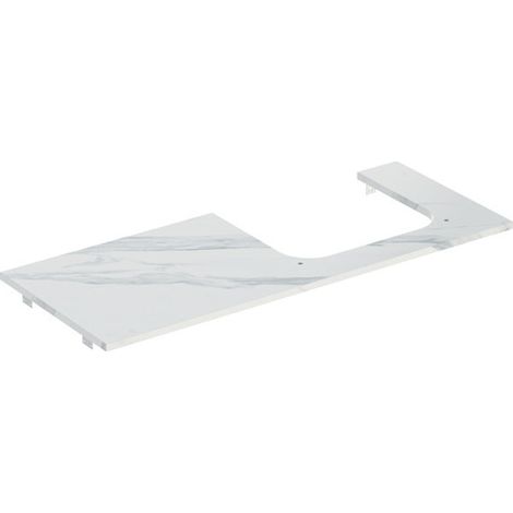 Geberit ONE Plaque de lavabo, découpe à droite, pour lavabo à (1/2)