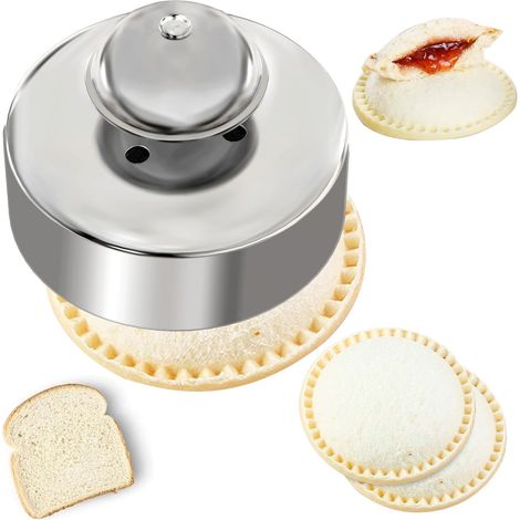 Cutter À Sandwich - Acier Inoxydable 304 - Pour Sandwichs Jelly PBJ - Diamètre 9 cm - 1 Pièce